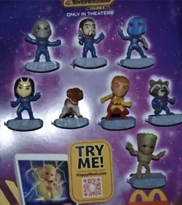 McDonalds 2023 GUARDIANS OF THE GALAXY 3 KOMPLETTES GLÜCKLICHES ESSEN SET VERSIEGELT KOSTENLOSER VERSAND - Bild 1 von 1