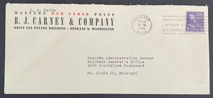 Spokane, WA cover posted Dec 10, 1946 B. J. Carney & Co. Western Red Cedar - WA - Picture 1 of 4