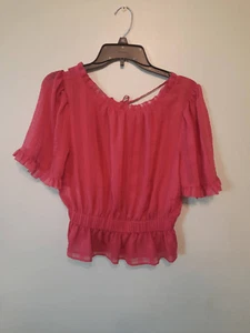 Ann Taylor Petite Size SP Small Pink Blouse Shirt - Picture 1 of 4