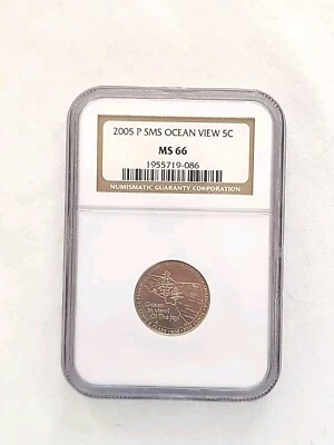 2005 P OCEAN VIEW JEFFERSON NICKEL 5C MS 66 NGC - Image 1 of 4