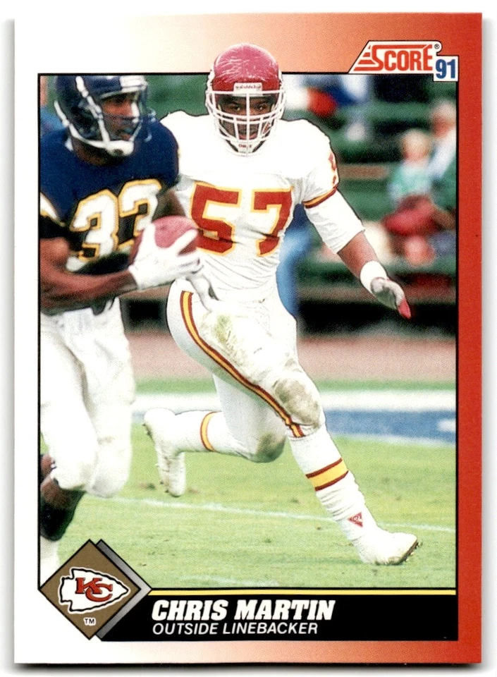 1991 Score Chris Martin Kansas City Chiefs #157 - Image 1 of 2