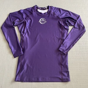 Fuji Rashguard Long Sleeve Baseline Large Purple BJJ Jiu Jitsu Judo IBJJF Ranked - Picture 1 of 10