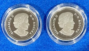 2017 $1 Canada Fine Silver 2-Coin Set 30th Anniversary of the Loonie - Picture 1 of 13