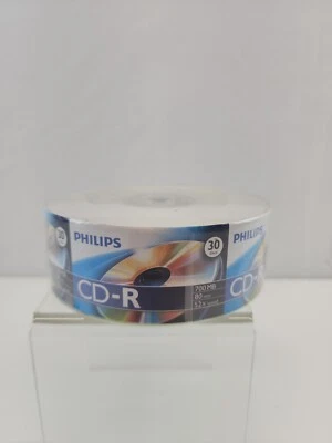 30-pack Philips CD-R 52X 80 mins 700MB (BRAND NEW SEALED) - Image 1 of 4
