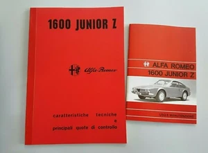 Uso e manutenzione Alfa Romeo 1600 Junior Zagato + Manuale di officina meccanica - Foto 1 di 9