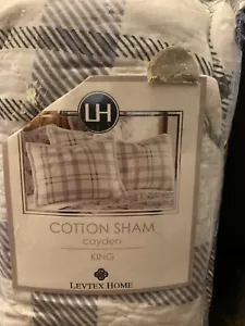 Levtex Home Cayden King Kissen Schein in grau. - Bild 1 von 2