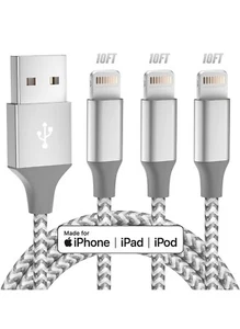 iPhone Charger 3 pack 10FT - Picture 1 of 8