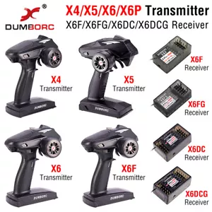 DUMBORC X6P 6CH 2.4G RC radiocomando trasmettitore x6DC ricevitore per auto RC - Foto 1 di 24