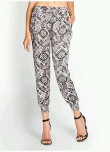 NEW Guess Summer Paisley-Print Cropped Pants size S - Picture 1 of 4