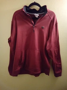Champion Performance 1/4 Zip Duo Fold Warm CTRL Red Burgandy Men's XL - Picture 1 of 6