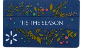 Walmart Tis The Season Blue Gift Card No $ Value Collectible FD109149 - Picture 1 of 1