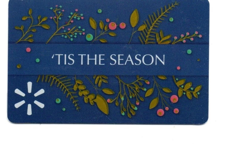 Walmart Tis The Season Blue Gift Card No $ Value Collectible FD109149 - Image 1 of 1