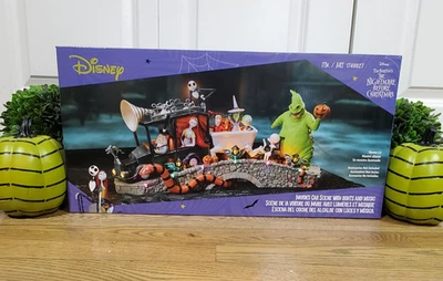 Disney Pesadilla antes de Navidad Alcaldes Coche Escena Luces y Música 🎃2025 Foto 1 de 4