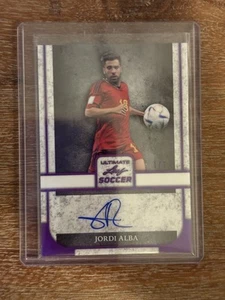 Leaf Ultimate Soccer 2022 Jordi Alba púrpura automático 1/1 - Imagen 1 de 3