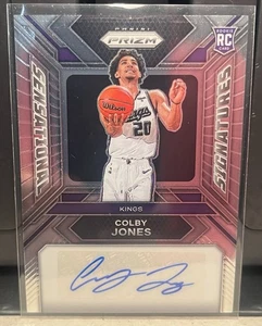Colby Jones RC 2023-24 Panini Prizm Sensational Signatures #SS-CE Rookie Auto 🏀 - Bild 1 von 2