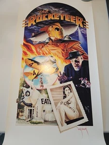 THE ROCKETEER Movie Art Poster Print by Dave Stevens 18”x35” - Picture 1 of 5