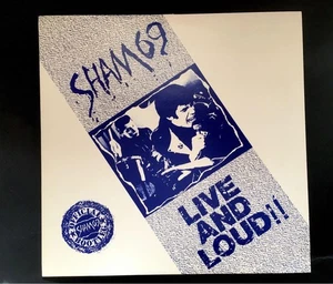Sham 69 Live And Loud UK Vinyl Record NM Import Analog LP - Picture 1 of 9