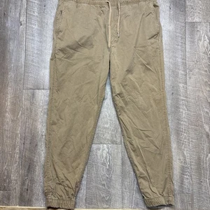 American Eagle Jogginghose Herren Large Beige Flex Freizeit Elastischer Bund Kordelzug - Bild 1 von 6
