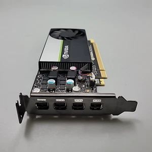 NVIDIA T1000 4GB GDDR6 PCIe x16 4×Mini DP GPU Video Graphics Card, TESTED - Picture 1 of 5