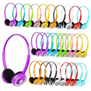 Bulk Classroom Headphones 15 Pack for Students Kids School Wholesale - Picture 1 of 7