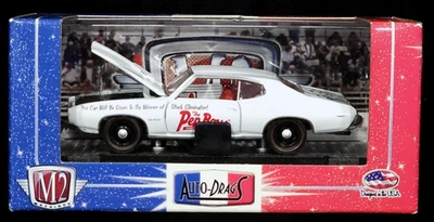 M2 Machines CHASE 69 1969 Pontiac GTO Auto-Drags Race Street Rods Car R04 10-08 - Image 1 of 2