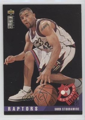 1995-96 Upper Deck Collector's Choice Scouting Report Damon Stoudamire Rookie RC - Image 1 of 2