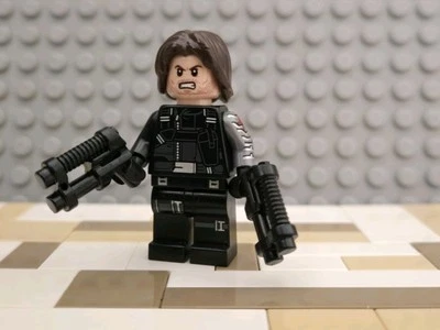 LEGO Winter Soldier Minifigure - 76051 76047 MARVEL Avengers Bucky Barnes - Image 1 of 3