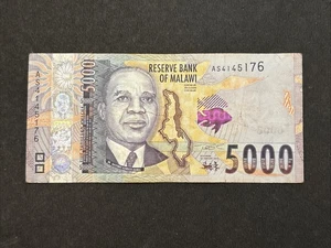 2023 Reserve Bank Of Malawi 5000 Kwacha Banknote - Picture 1 of 2