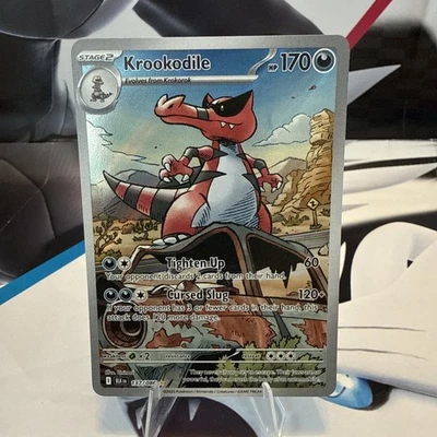 Pokemon Krookodile Black Bolt Illustration Rare IR Holo Card 137/086 - Image 1 of 2