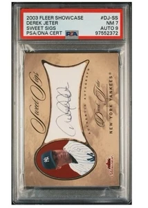 2003 Fleer Showcase Sweet Sigs Derek Jeter Autograph /250 Yankees HOF psa 7/9 - Picture 1 of 2