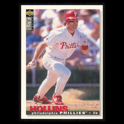 Dave Hollins #362 1995 Upper Deck Collectors Choice Philadelphia Phillies Card Foto 1 de 3