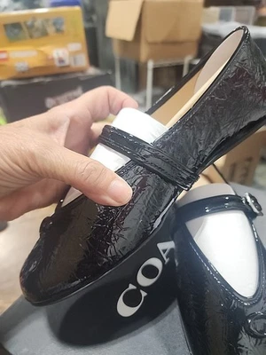 Coach Women's Sculpted C Soft Mary Jane Flat black 7.5  - Image 1 of 4