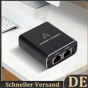 Gigabit-Ethernet-Splitter 1 auf 2 mit USB-Stromkabel, LAN-Splitter, RJ45-Splitte - Afbeelding 1 van 12