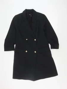 Very Women's Black Blazer, Size 12, Formal Double-Breasted - Picture 1 of 12