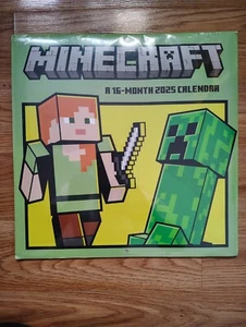 Trends International Minecraft 2025 12 x 12 A 16 Month Wall Calendar - Picture 1 of 2