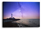 Lighthouse Purple Seascape Sky Canvas Print Wall Art Picture Home Decor