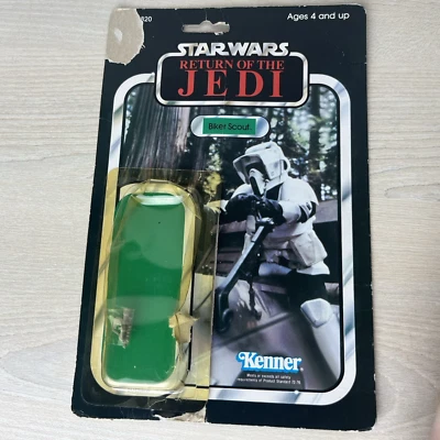 Star Wars Biker Scout Blaster in Bubble Cardback 65 Vintage 1983 ROTJ Kenner - Image 1 of 4