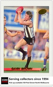 1994 Select AFL Trading Card Series Gold Card -G1: Gavin Brown (Collingwood)