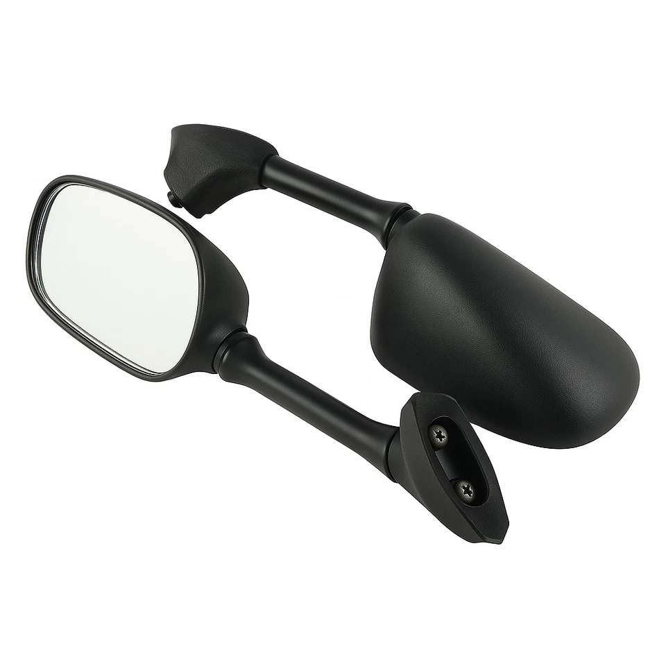 Black Replacement Mirrors Fit For Yamaha YZF-R1 2000-2008 YZF-R6 2006-2007 - Imagem 1 de 4