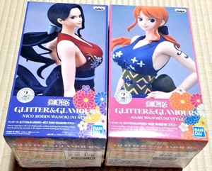 One Piece Figure NAMI & ROBIN GLITTER&GLAMOURS WANO KUNI STYLE 2020 Japan - Picture 1 of 11