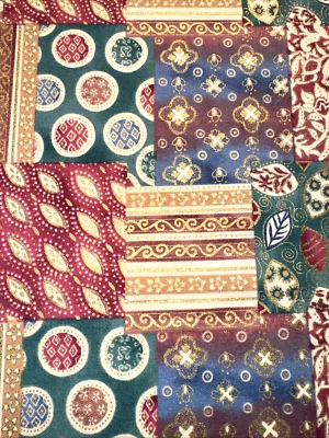 Vintage Robert Kaufman Tan Neutral Patchwork Cotton Quilting Fabric Remnant #1 - Image 1 of 4