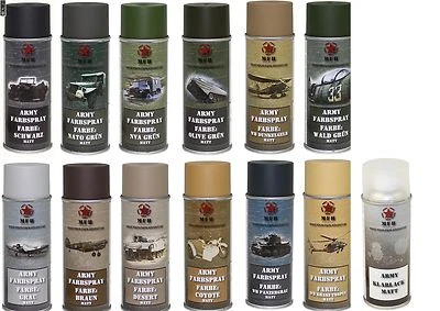 MFH Esercito di Bw Contenitore Spray Vernice Mimetico Militare 400 ML Colore Opaco