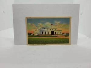 Postal Lino Estados Unidos Depósito de Oro Fort Knox Kentucky Banderas Americanas - Imagen 1 de 2