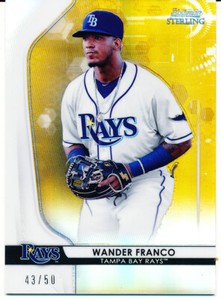 2020 Bowman Sterling Wander Franco Gold Refractor /50