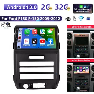 For Ford F150 F-150 2009-2012 Android 13 Carplay Car Stereo Radio Wifi GPS Navi - Picture 1 of 24