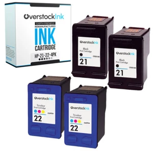 Cartuchos de tinta OSI HP 21 22 compatibles con 4 piezas para HP OfficeJet 4310 4315 4350 J3508 - Imagen 1 de 1