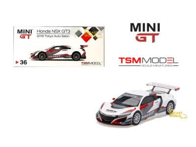 1:64 TSM Mini GT Honda Acura NSX GT3 2018 Tokyo Auto Slaon mgt00036 Foto 1 de 4