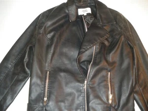 Outer Edge "Signal Lost" Women's Biker Faux Leather Jacket XL - Picture 1 of 5