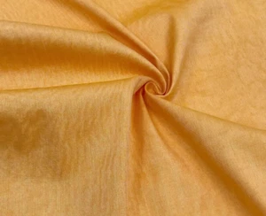 Yellow Silk Moire Fabric By 2 Meters,Watermark Patterned, Multicolor Options. - Picture 1 of 11