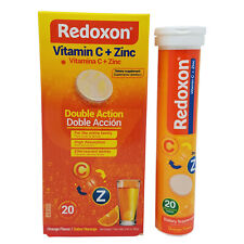 Redoxon Vitamin C with Zinc. Immune Support. Orange. 20 Tabs. 1000 mg. 2.82 oz